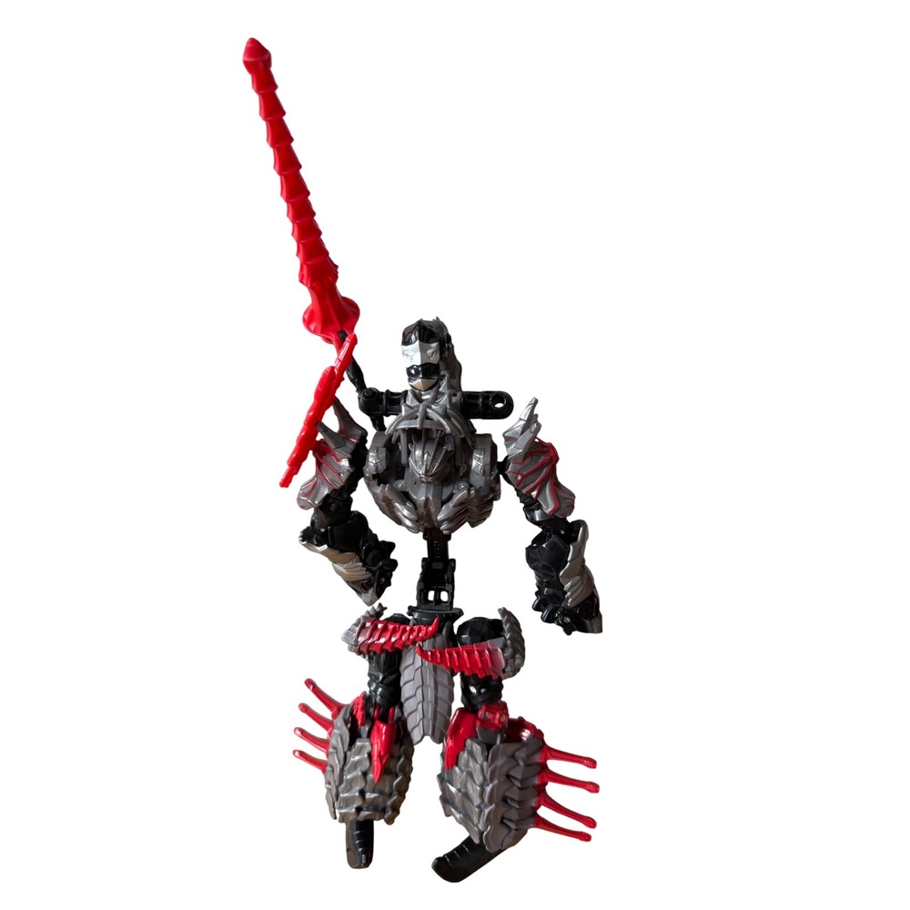 Transformers Age of Extinction Scorn Dinobot Action Figure Silver Red Black
